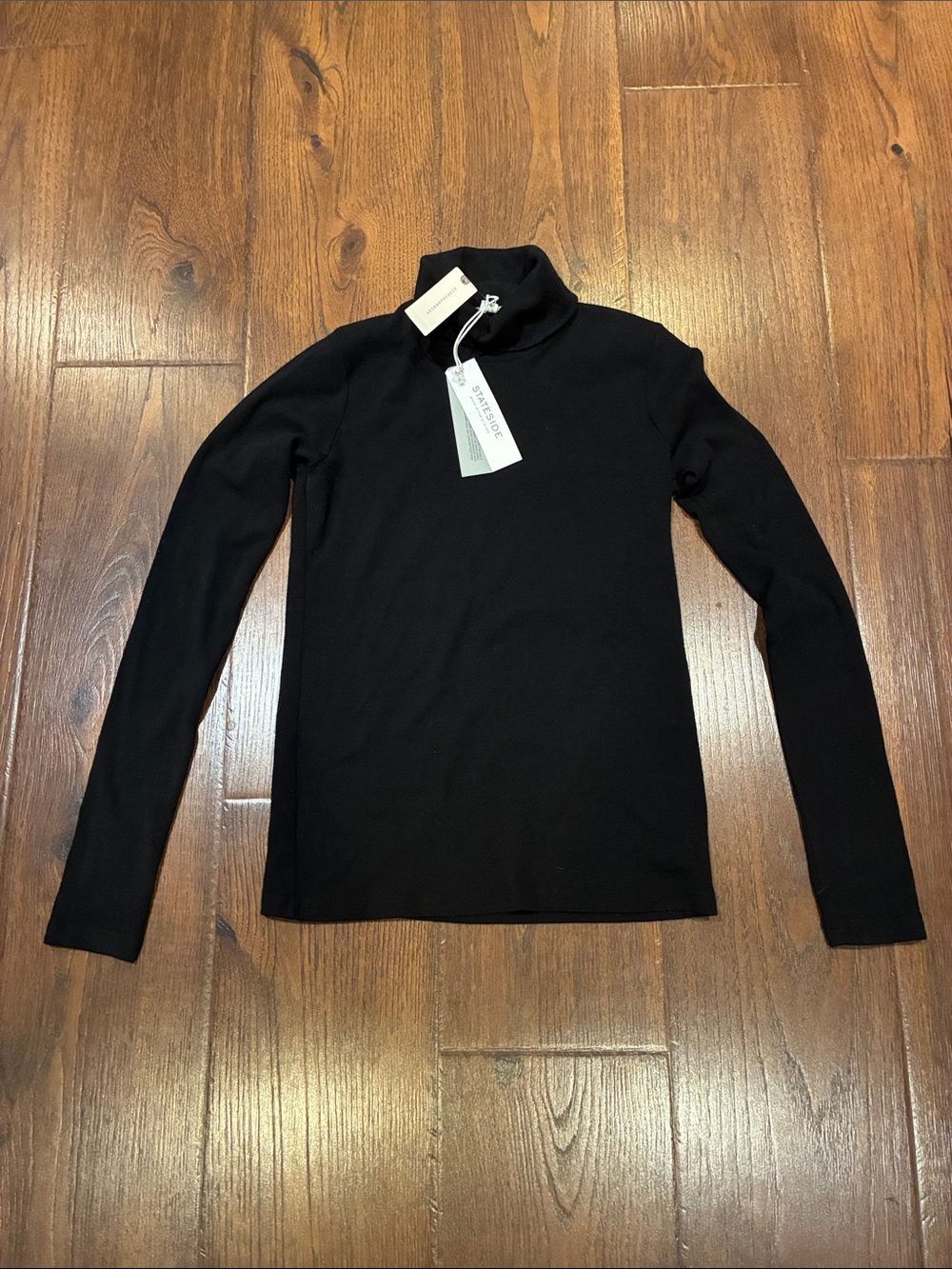 Stateside Black Long Sleeve Turtleneck Top